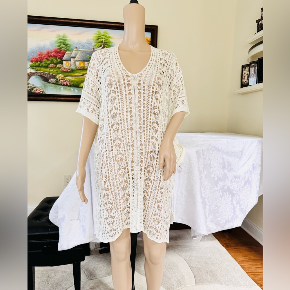 Cupshe Cotton Blend Knit coverup used Once